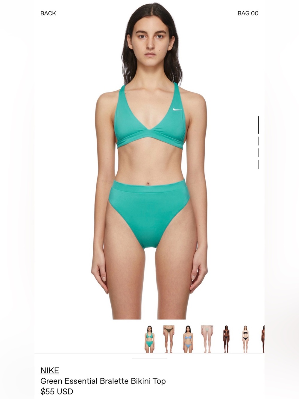Nike Women's Green Essential Two-Piece Bikini Set